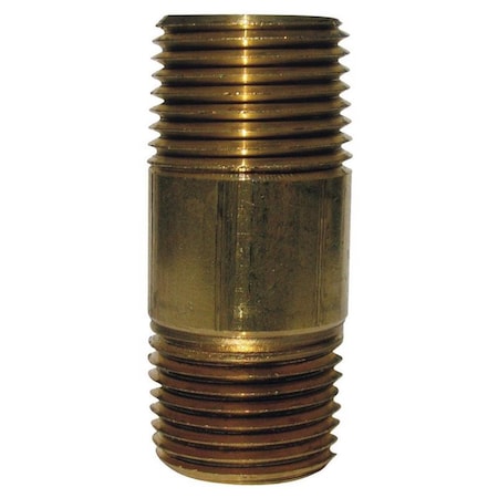 Homeplus+ ATC 1/8 in. MPT X 1/8 in. D MPT Yellow Brass Nipple 2 in. L 6JC126300201012